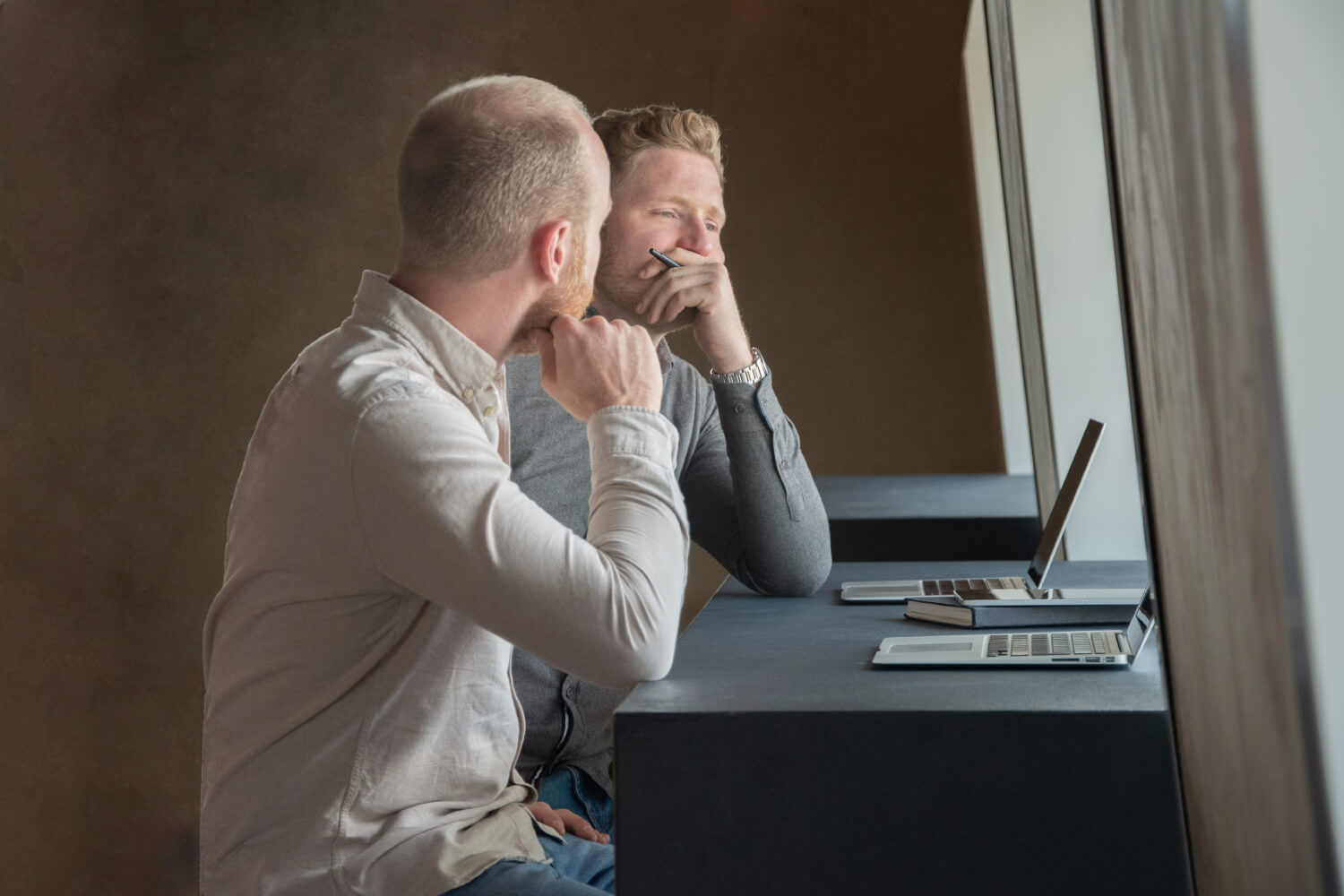Freek and Ivo working